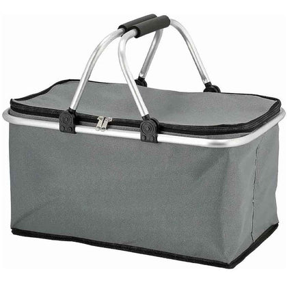 Cesta Térmica Dobrável Retrátil Cinza 20 Litros