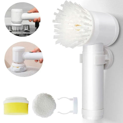 Escova De Limpeza Elétrica Recarregável 5 em 1 Super Limpeza