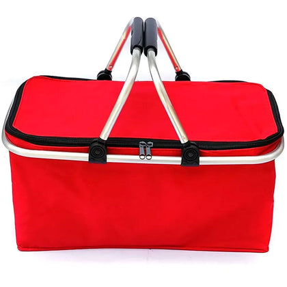 Cesta Térmica Dobrável Retrátil Vermelho 20 Litros