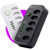 Extensão 5 Tomadas e 4 USB LED Bivolt 110v/220v