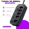 Extensão 5 Tomadas e 4 USB LED Bivolt 110v/220v