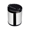 Lixeira para Pia Inox Tampa Clicar Preta 2,5 L - Clica e Abre