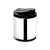 Lixeira para Pia Inox Tampa Clicar Preta 2,5 L - Clica e Abre