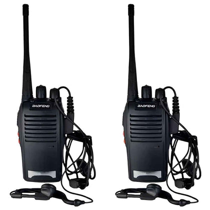 Kit 2 Rádio Comunicador Walk Talk 16 Ch 12km Baofeng 777s