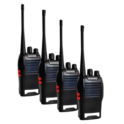 Kit 4 Rádio Comunicador Walk Talk 16 Ch 12km Baofeng 777s