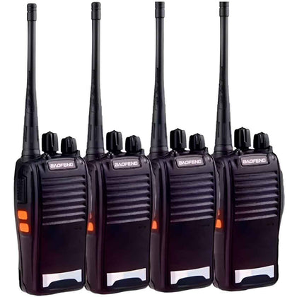 Kit 4 Rádio Comunicador Walk Talk 16 Ch 12km Baofeng 777s