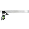 Kit Esquadro Nível e Régua Inox 12 Pol com Riscador