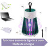 Luminária LED com Alça e Repelente UV para Ambientes