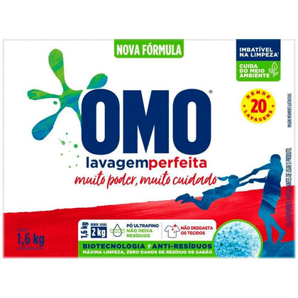 Kit 6 Sabão em Pó Omo Lavagem Perfeita 1.6kg