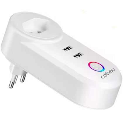 Tomada Inteligente Wifi 10A USB Alexa e Google Home