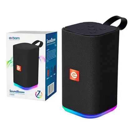 Caixa de Som Bluetooth com LED RGB e Entrada USB