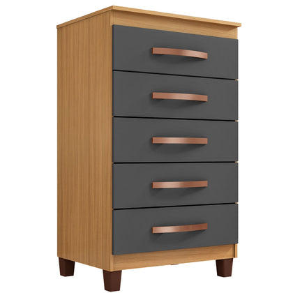 Cômoda para Quarto 5 Gavetas Cassie