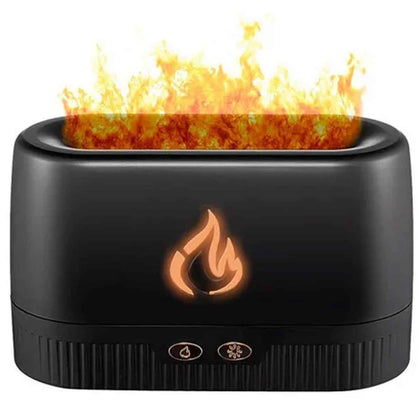 Difusor de Ar com Efeito Chamas e Aromatizador Umidificador