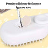 Kit 2 Escovas Pet 3 em 1 USB com Vapor para Gatos e Cães