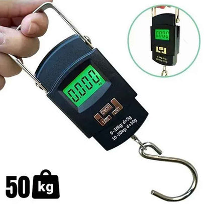 Balança Digital Portátil 50kg para Viagem e Pesca