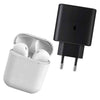 Kit Carregador Turbo Samsung 45W e Fone TWS I12 Bluetooth