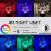 Luminária Decorativa 3D Bola de Futebol com Coroa LED