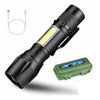 Mini Lanterna Tática Militar LED Recarregável USB