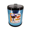 Lixeira para Pia Inox Tampa Clicar Preta 2,5 L - Clica e Abre