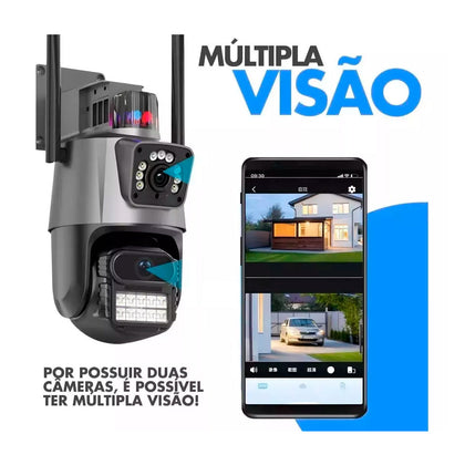 Câmera IP Wi-Fi 4K com Lente Dupla